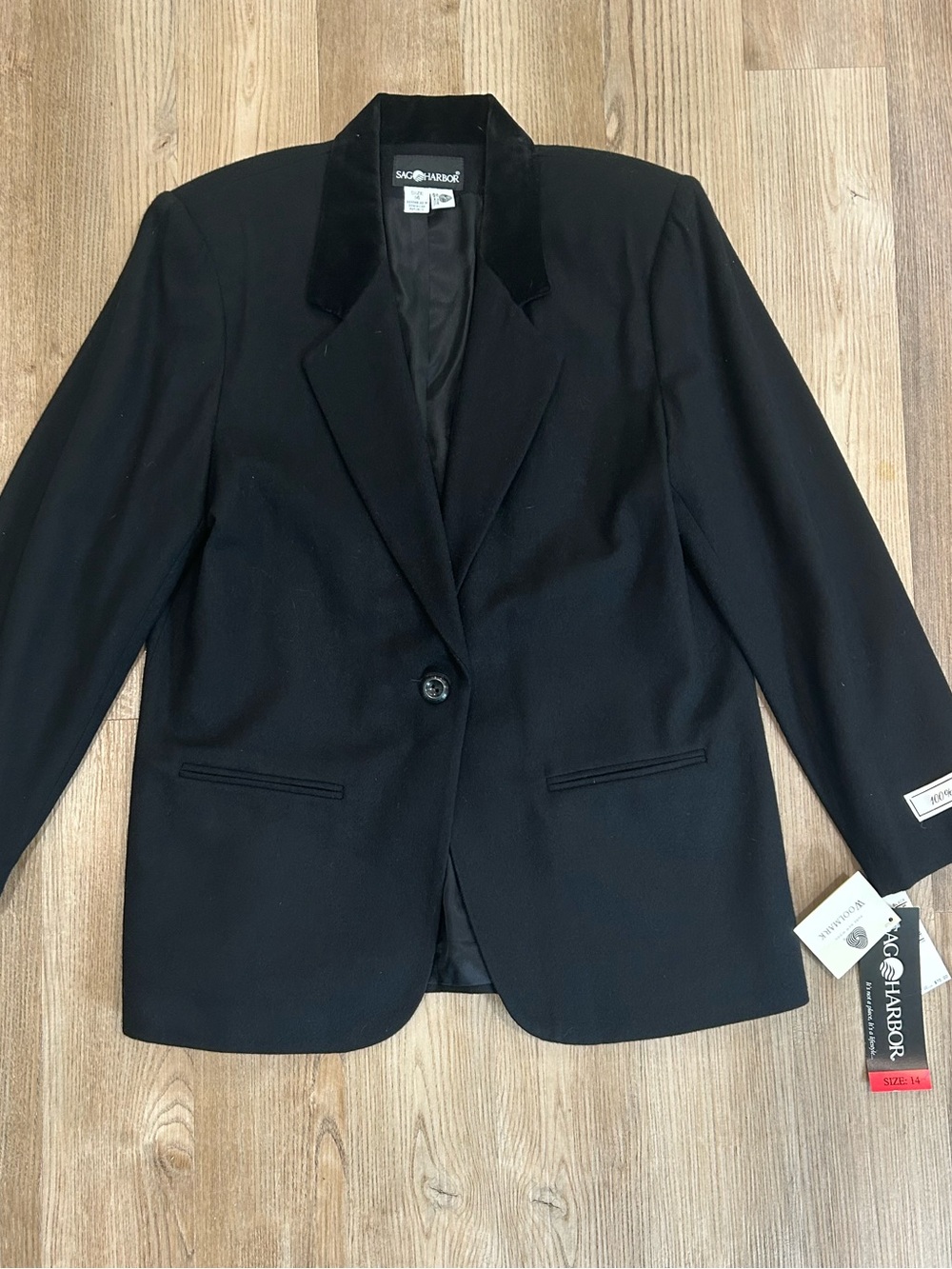Sag Harbor Vintage Black Women's Blazer